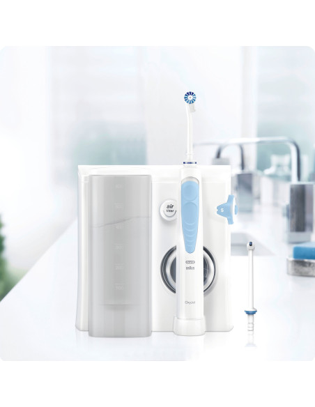 Oral-B Idropulsore Health Center Avanzato con 2 Beccucci Oxyjet, 2 Beccucci Con Getto D’acqua. 1 Idropulsore