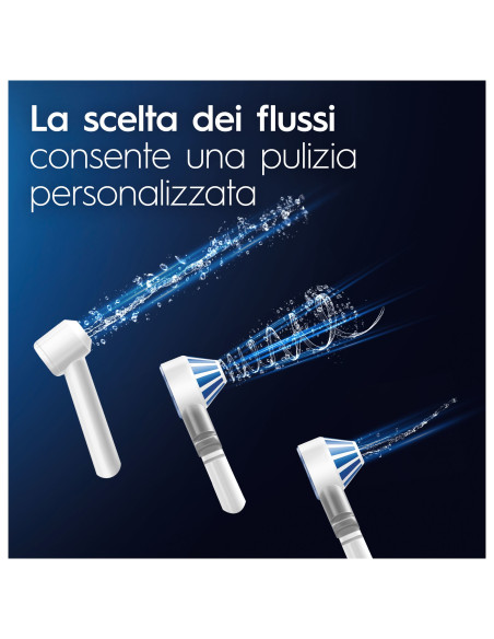 Oral-B Idropulsore Health Center Avanzato con 2 Beccucci Oxyjet, 2 Beccucci Con Getto D’acqua. 1 Idropulsore