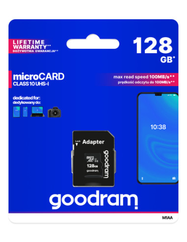 Goodram M1AA 128 GB MicroSDXC UHS-I Classe 10