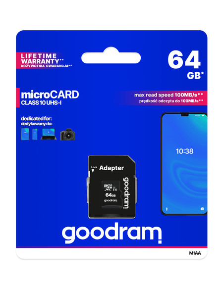 Goodram M1AA 64 GB MicroSDXC UHS-I Classe 10