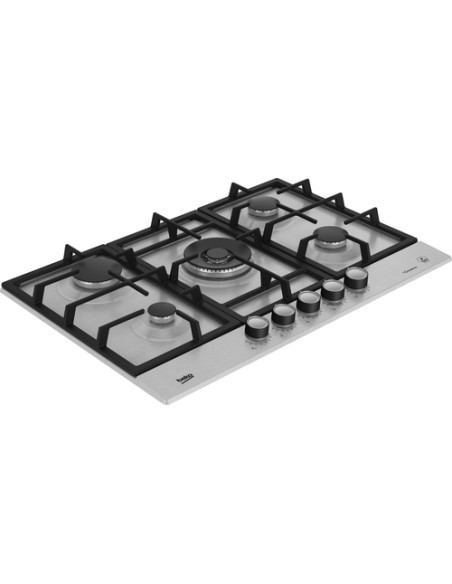 Beko HIAW75226SXE Acciaio inox Da incasso 75 cm Gas 5 Fornello(i)