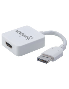 Manhattan 152648 cavo e adattatore video 0,11 m DisplayPort HDMI tipo A (Standard) Bianco