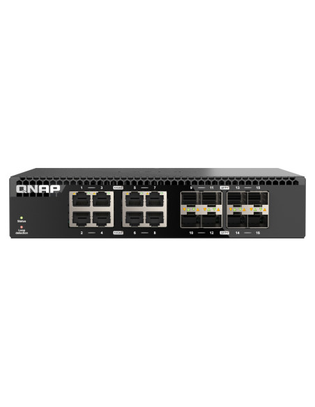 QNAP QSW-3216R-8S8T switch di rete Non gestito L2 10G Ethernet (100/1000/10000) Nero