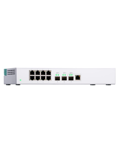 QNAP QSW-308-1C switch di rete Non gestito Gigabit Ethernet (10/100/1000) Bianco