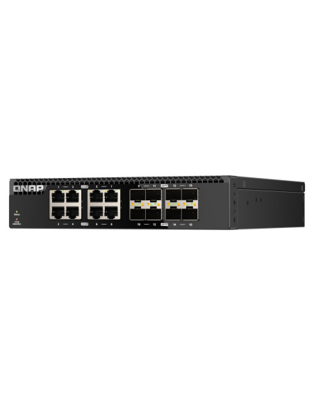 QNAP QSW-3216R-8S8T switch di rete Non gestito L2 10G Ethernet (100/1000/10000) Nero