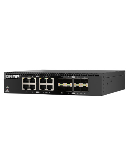 QNAP QSW-3216R-8S8T switch di rete Non gestito L2 10G Ethernet (100/1000/10000) Nero