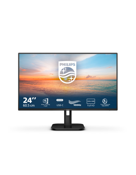 Philips Serie 1000 24E1N1300A/00 Monitor PC 60,5 cm (23.8") 1920 x 1080 Pixel Full HD LCD Nero