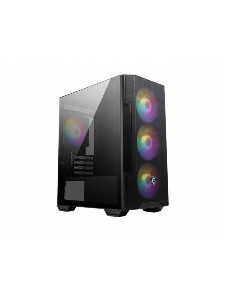 MSI MAG FORGE M100R computer case Midi Tower Nero, Trasparente