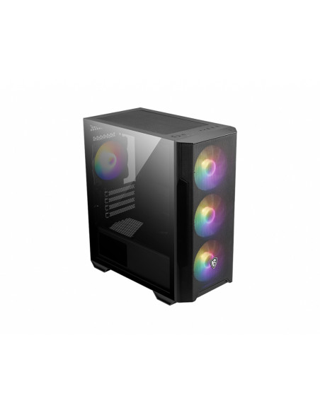 MSI MAG FORGE M100R computer case Midi Tower Nero, Trasparente