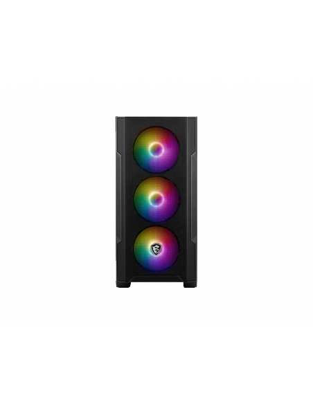 MSI MAG FORGE M100R computer case Midi Tower Nero, Trasparente