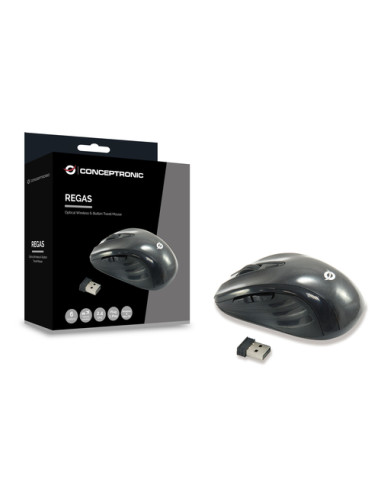 Conceptronic CLLM5BTRVWL mouse Viaggio Mano destra RF Wireless Ottico 1600 DPI