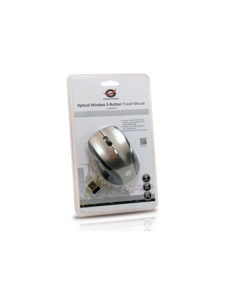 Conceptronic CLLM5BTRVWL mouse Viaggio Mano destra RF Wireless Ottico 1600 DPI