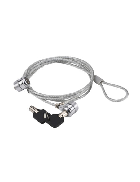 Conceptronic CNBSLOCK15T cavo di sicurezza Argento 1,5 m