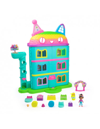 Gabby's Dollhouse Rainbow-Themed Celebration Dollhouse casa per le bambole