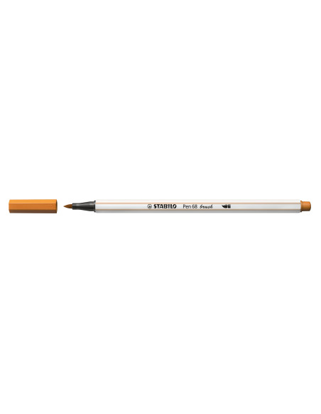 STABILO Pen 68 brush marcatore Medio Ocra 1 pz