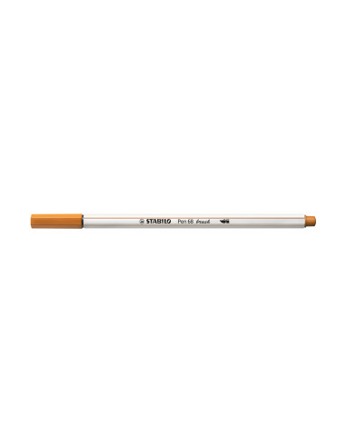STABILO Pen 68 brush marcatore Medio Ocra 1 pz