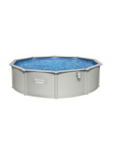 Bestway Hydrium 56384 piscina fuori terra Piscina con bordi Piscina rotonda 17430 L Blu, Grigio