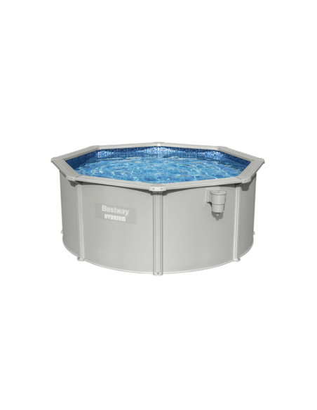 Bestway Hydrium 56566 piscina fuori terra Piscina con bordi Piscina rotonda 7630 L Blu, Grigio