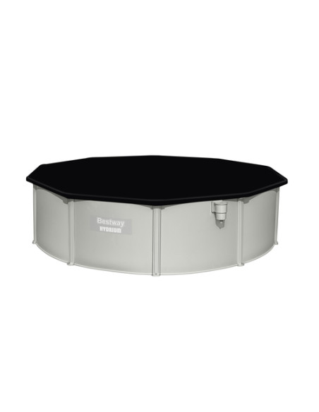 Bestway Hydrium 56384 piscina fuori terra Piscina con bordi Piscina rotonda 17430 L Blu, Grigio