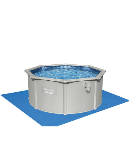 Bestway Hydrium 56566 piscina fuori terra Piscina con bordi Piscina rotonda 7630 L Blu, Grigio