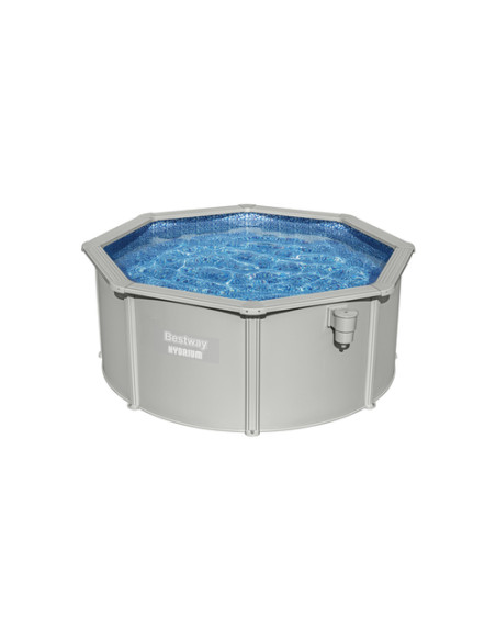 Bestway Hydrium 56566 piscina fuori terra Piscina con bordi Piscina rotonda 7630 L Blu, Grigio