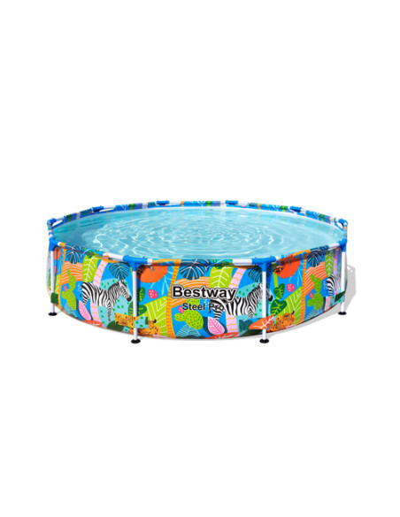 Bestway 56985 piscina fuori terra Piscina con bordi Piscina rotonda 4062 L Multicolore