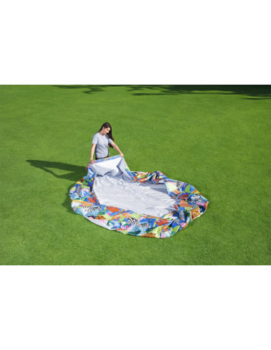 Bestway 56985 piscina fuori terra Piscina con bordi Piscina rotonda 4062 L Multicolore
