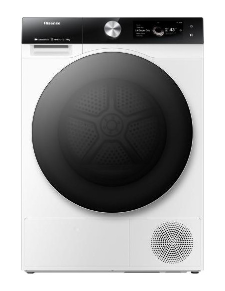 Hisense DH7S107BW asciugatrice Libera installazione Caricamento frontale 10 kg A+++ Bianco