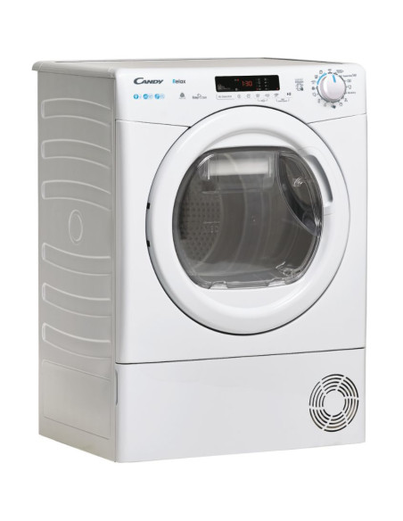 Candy Smart , Asciugatrice 9 KG, Classe E, Bianco, Vapore, Wi-Fi, CRE H9A2DE-S