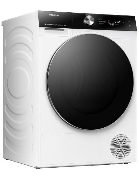 Hisense DH7S107BW asciugatrice Libera installazione Caricamento frontale 10 kg A+++ Bianco