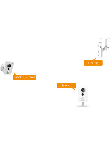 Imou Cube 4MP Pallottola (forma) Telecamera di sicurezza IP Interno 2560 x 1440 Pixel Soffitto/Parete/scrivania
