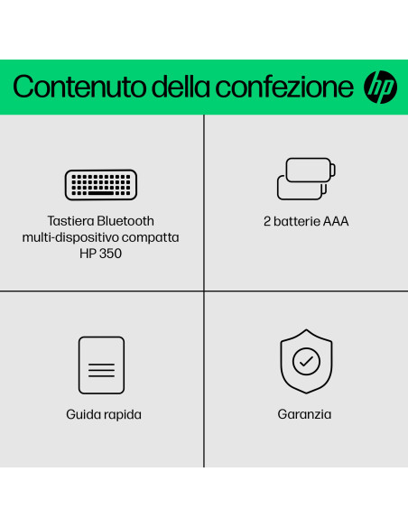 HP Tastiera Bluetooth multi-dispositivo compatta 350
