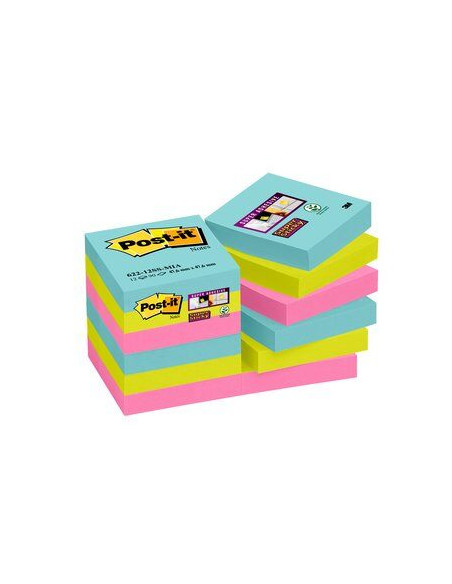 3M 622-12SS-MIA pouch autoadesiva Quadrato Blu, Rosa, Giallo Autoadesivo