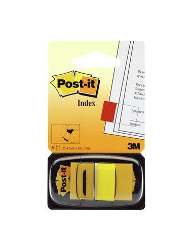 3M I680-5 etichetta autoadesiva Rettangolo Rimovibile Giallo 50 pz