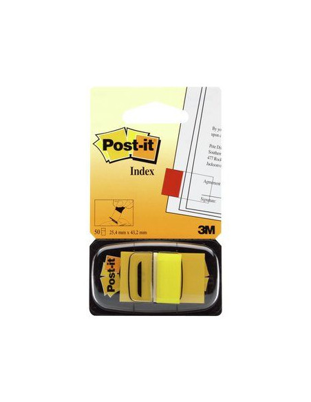 3M I680-5 etichetta autoadesiva Rettangolo Rimovibile Giallo 50 pz