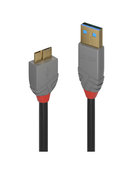 Lindy 36766 cavo USB USB 3.2 Gen 1 (3.1 Gen 1) 1 m USB A Micro-USB B Nero
