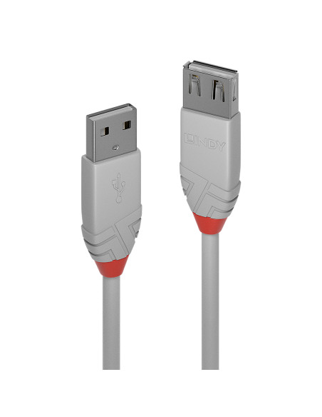 Lindy 36713 cavo USB USB 2.0 2 m USB A Grigio