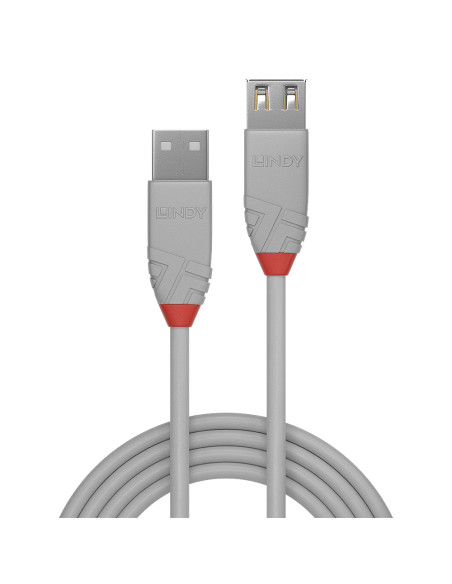 Lindy 36713 cavo USB USB 2.0 2 m USB A Grigio