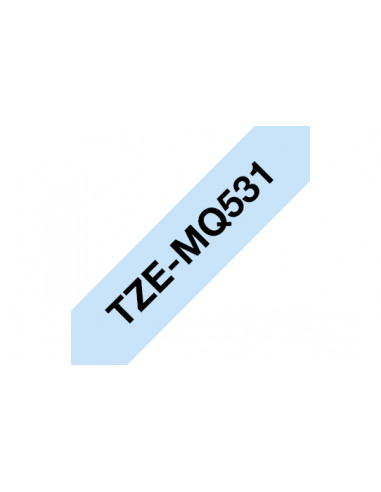 Brother TZEMQ531 nastro per etichettatrice Nero su blu TZe