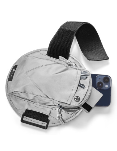 Cellularline Armband Pocket - Universale Fascia da braccio sportiva con due tasche