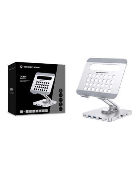 Conceptronic DONN26G carrello e supporto multimediale Argento Tablet
