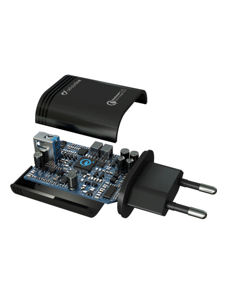 Cellularline USB Charger Kit 18W - USB-C - Huawei, Xiaomi, Wiko, Asus and other smartphone Caricabatterie da rete adattivo 18W c