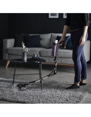 Rowenta RH2037 Aspirapolvere a bastone 2 in 1 Batteria Secco Senza sacchetto 0,4 L 250 W Nero, Viola