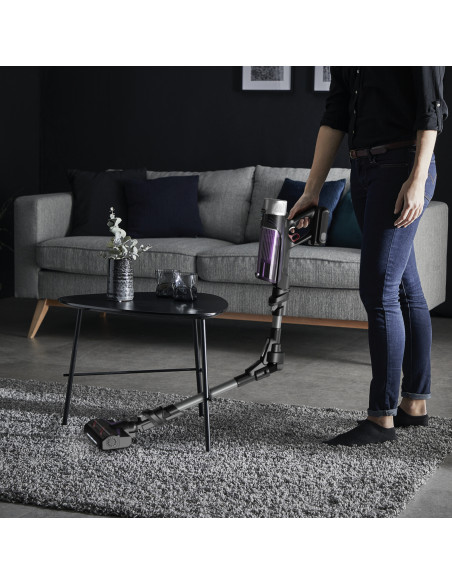 Rowenta RH2037 Aspirapolvere a bastone 2 in 1 Batteria Secco Senza sacchetto 0,4 L 250 W Nero, Viola