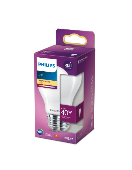 Philips Lampadina smerigliata a filamento 40 W A60 E27