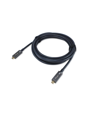 Equip 119461 Cavo ottico attivo USB-C-C, M/M, 5,0 m, PD 60W, 4K/60Hz, 10Gbps, Video+Dati+PD