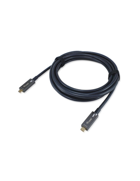 Equip 119461 Cavo ottico attivo USB-C-C, M/M, 5,0 m, PD 60W, 4K/60Hz, 10Gbps, Video+Dati+PD
