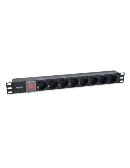 Equip 333286 unità di distribuzione dell'energia (PDU) 8 presa(e) AC 1U Nero