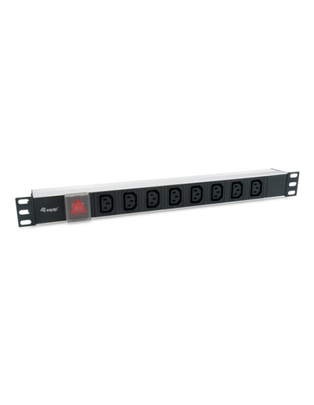 Equip 333310 unità di distribuzione dell'energia (PDU) 8 presa(e) AC 1U Nero