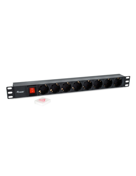Equip 333286 unità di distribuzione dell'energia (PDU) 8 presa(e) AC 1U Nero